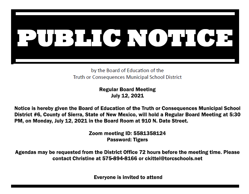 Public Notice