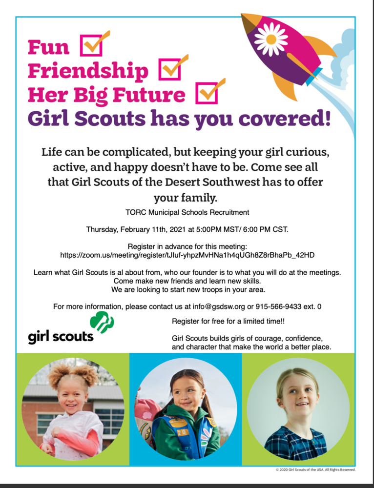 Girl Scouts Registration