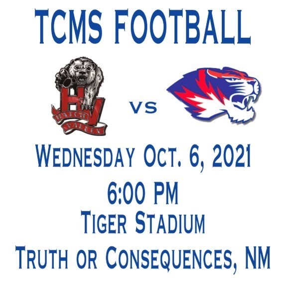 TCMS Football Time Change | Truth or Consequences Middle School