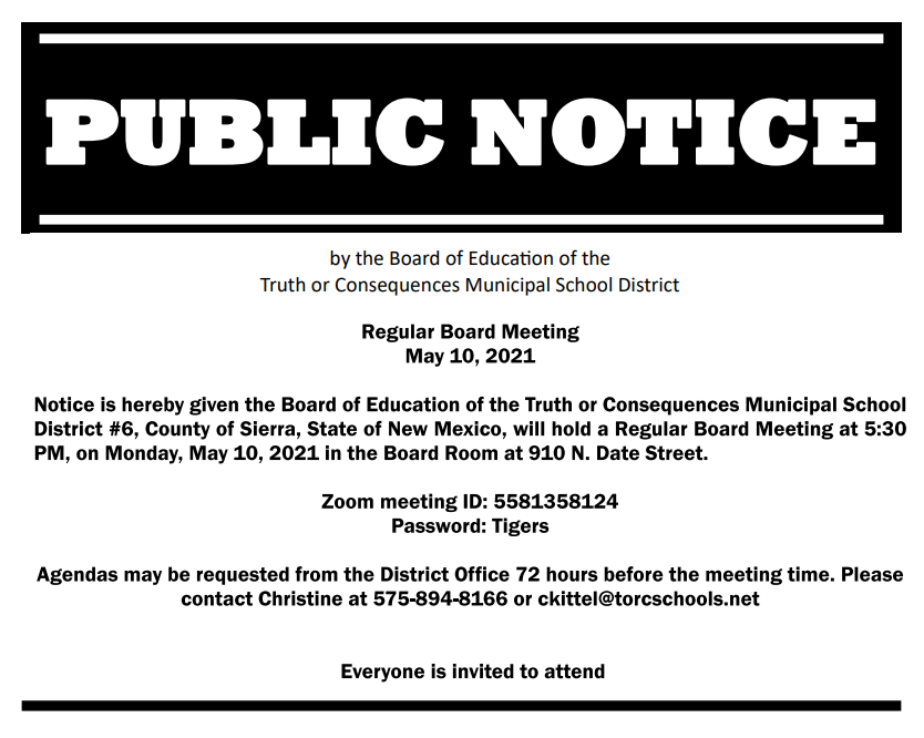 BOE Meeting