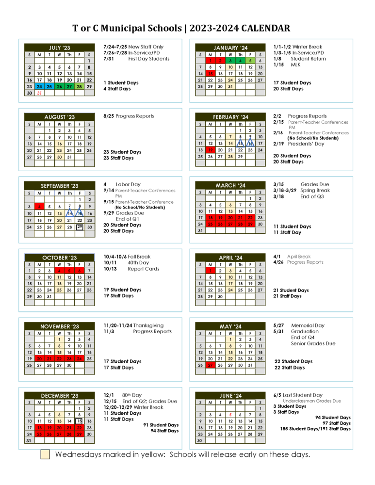 Srvusd Instructional Calendar Nonna Annalise