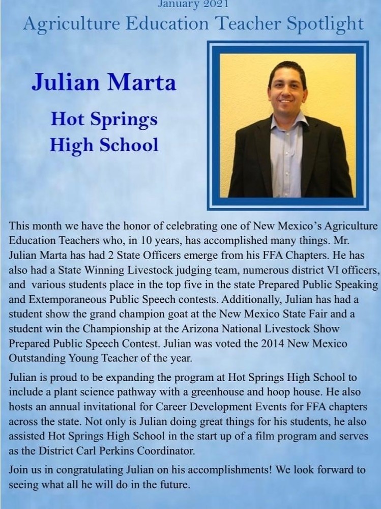 Agriculture Education Teacher Spotlight