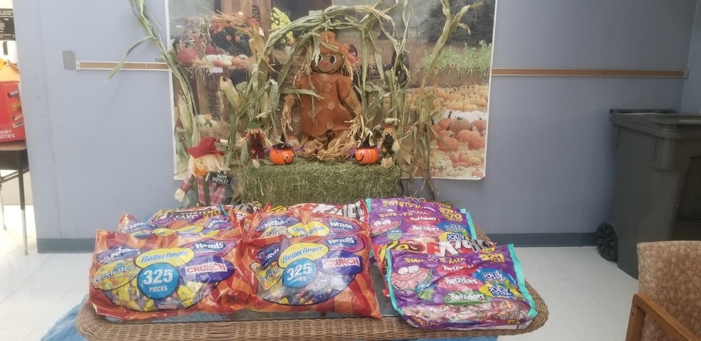 Candy donated by A&B to the elementary schools.