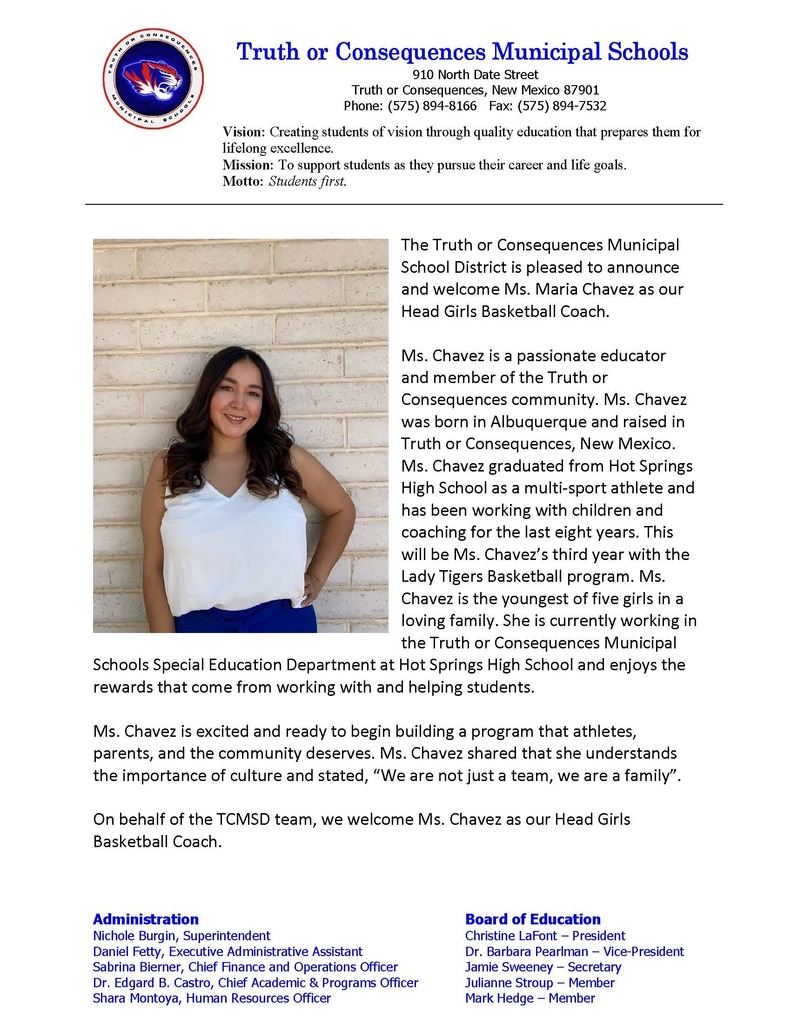 Maria Chavez Press Release.